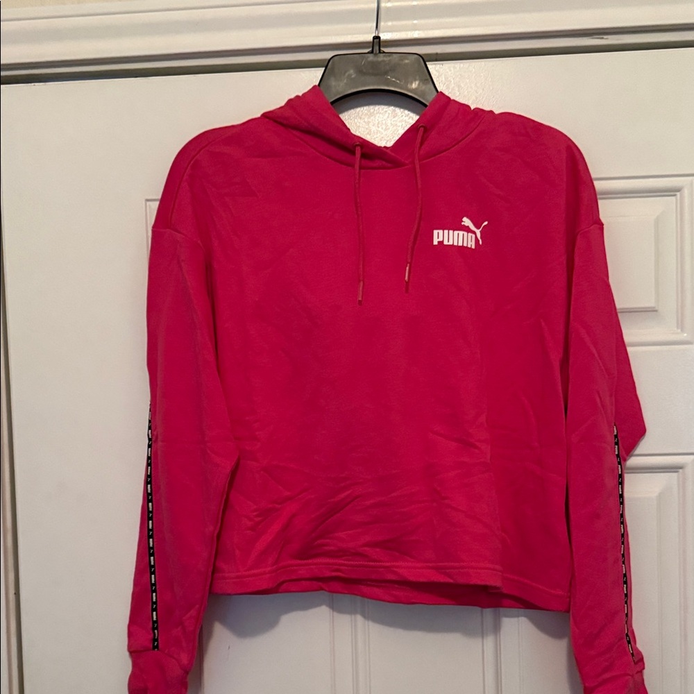 PUMA Women's Vibrant Pink Hoodie